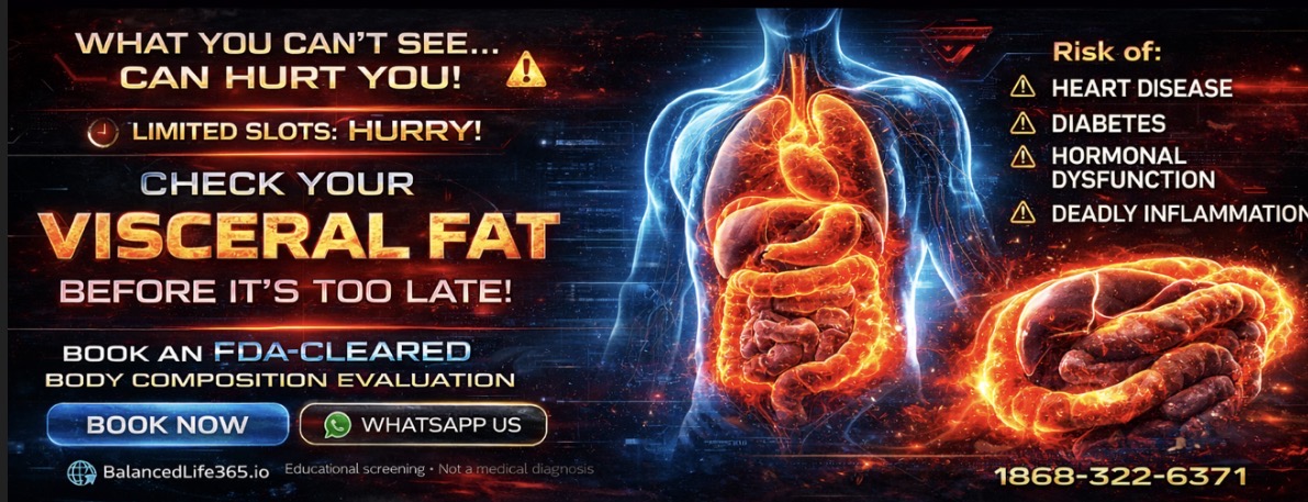 Body Composition Evaluation - Visceral Fat Focus - 18+