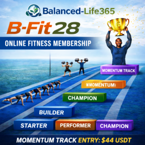B-Fit28 Online Fitness Membership – Momentum Track (299 TTD)