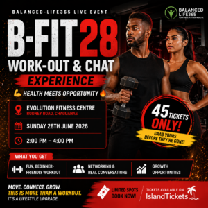 B-Fit28 WORK-OUT  &  CHAT (45 TTD)