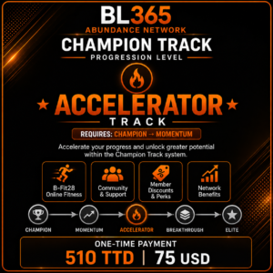 BL365 Abundance Network Accelerator Track, one-time payment 510 TTD or 75 USD