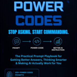 CHATGPT POWER CODES digital ebook cover by Aaron Hassette